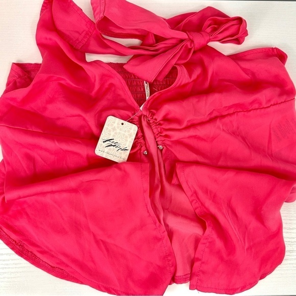 Free People Calista Top in Strawberry Size Large - Picture 7 of 10